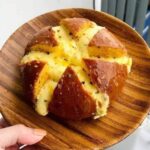 Marble Banana Bread with Caramel Glaze