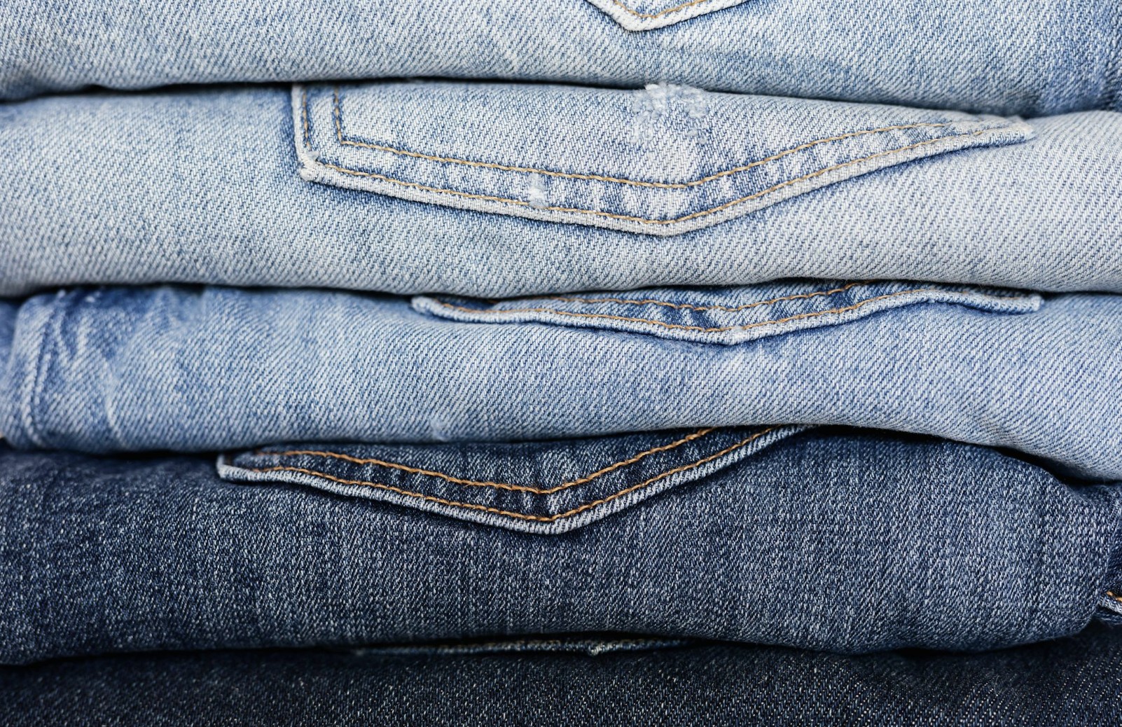 stack of jeans